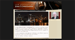 Desktop Screenshot of johnchristiansenlaw.com