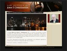 Tablet Screenshot of johnchristiansenlaw.com